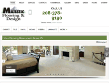 Tablet Screenshot of majestic-flooring.com